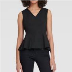 Banana Republic Sleeveless Tank Top Peplum Black Size 0